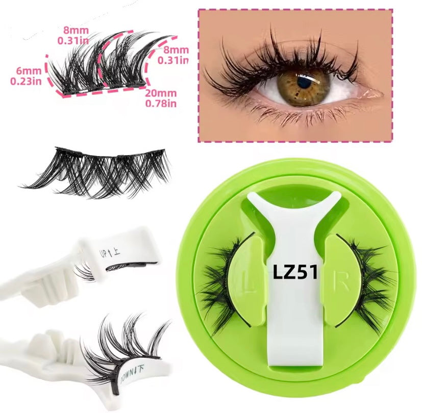 LZ51 Soft Glow Magnetic Lashes – Natural Everyday Look