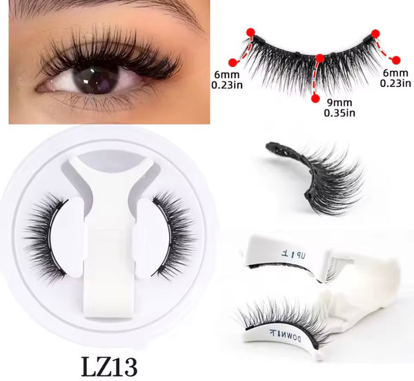 LZ13 Full Glam Magnetic Lashes – Volume Look