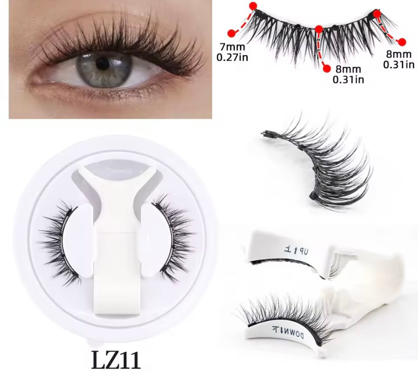 LZ11 Full Glam Magnetic Lashes – Volume Look