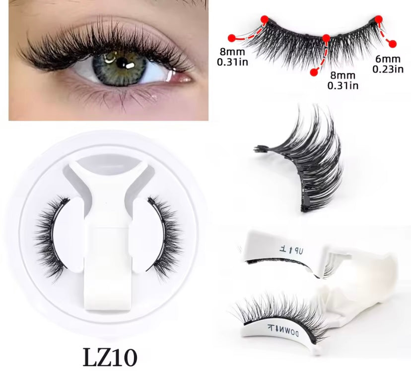 LZ10 Full Glam Magnetic Lashes – Volume Look