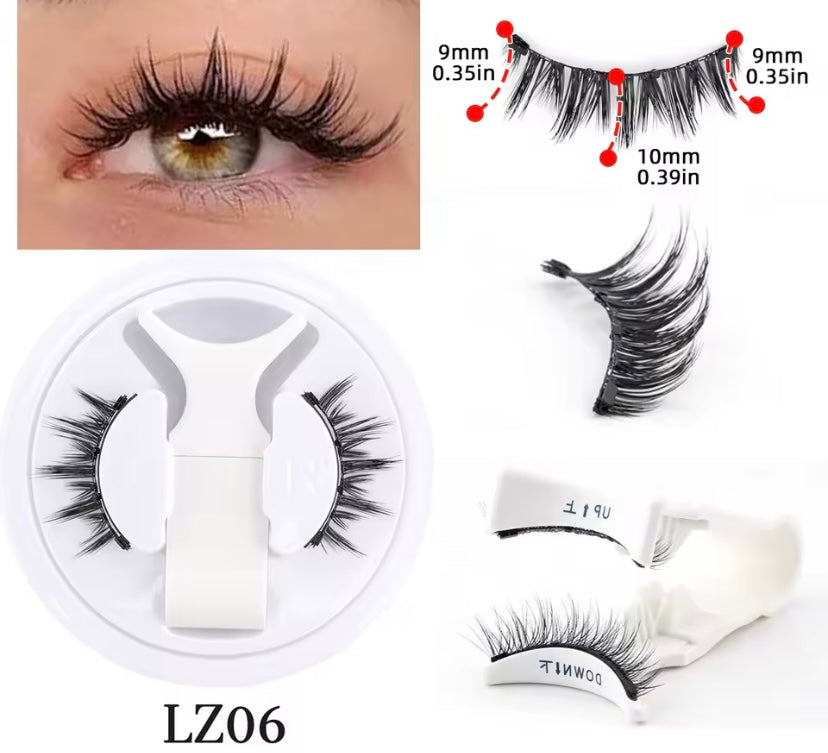 LZ06 Full Glam Magnetic Lashes – Volume Look